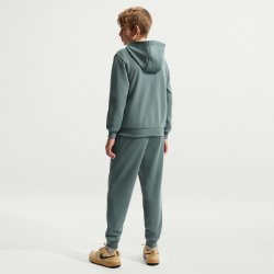NIKE Club Fleece French Terry Kapuzenjacke Kinder 382 - mineral slate/white L (147-158 cm)