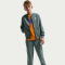 NIKE Club Fleece French Terry Kapuzenjacke Kinder 382 - mineral slate/white L (147-158 cm)
