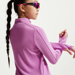 NIKE Dri-FIT 1/2-Zip langarm Trainingsshirt Mädchen 503 - lt magenta/white L (146-156 cm)