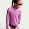 NIKE Dri-FIT 1/2-Zip langarm Trainingsshirt Mädchen 503 - lt magenta/white L (146-156 cm)
