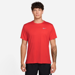 NIKE UV Miler Dri-FIT kurzarm Laufshirt Herren 696 - lt crimson/reflective silv XL