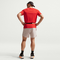 NIKE UV Miler Dri-FIT kurzarm Laufshirt Herren 696 - lt crimson/reflective silv XL