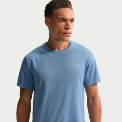 NIKE UV Miler Dri-FIT kurzarm Laufshirt Herren 486 - work blue/reflective silv S