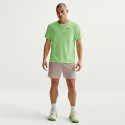 NIKE UV Miler Dri-FIT kurzarm Laufshirt Herren 377 - lime blast/reflective silv XL