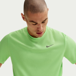NIKE UV Miler Dri-FIT kurzarm Laufshirt Herren 377 - lime blast/reflective silv XL