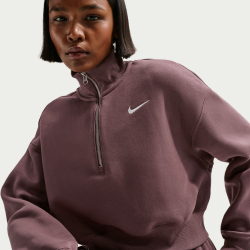 NIKE Sportswear Phoenix Fleece 1/2-Zip Oversize Sweatshirt Damen 502 - tattoo/sail XS