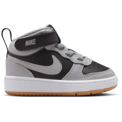 NIKE Court Borough Mid 2 Baby-Sneaker 016 - black/lt smoke grey-white-gum med brown 23.5