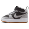 NIKE Court Borough Mid 2 Baby-Sneaker 016 - black/lt smoke grey-white-gum med brown 23.5