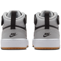 NIKE Court Borough Mid 2 Baby-Sneaker 016 - black/lt smoke grey-white-gum med brown 25