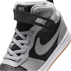 NIKE Court Borough Mid 2 Sneaker Kinder 016 - black/lt smoke grey-white 27.5