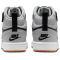 NIKE Court Borough Mid 2 Sneaker Kinder 016 - black/lt smoke grey-white-gum med brown 36.5