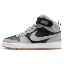 NIKE Court Borough Mid 2 Sneaker Kinder 016 - black/lt smoke grey-white-gum med brown 38.5