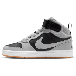 NIKE Court Borough Mid 2 Sneaker Kinder 016 - black/lt smoke grey-white-gum med brown 38.5
