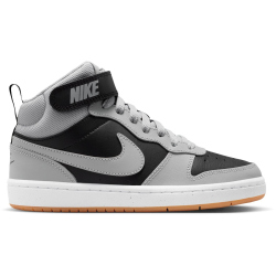 NIKE Court Borough Mid 2 Sneaker Kinder 016 - black/lt smoke grey-white-gum med brown 38.5