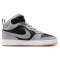 NIKE Court Borough Mid 2 Sneaker Kinder 016 - black/lt smoke grey-white-gum med brown 38.5