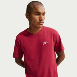 NIKE Sportswear Freizeit T-Shirt Herren 613 - team crimson XS