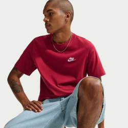 NIKE Sportswear Freizeit T-Shirt Herren 613 - team crimson XS