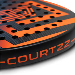 COURTZZ ELITE Padelschläger schwarz/orange
