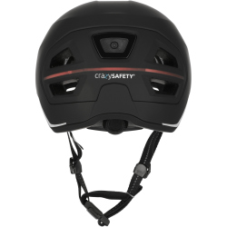 CRAZY SAFETY Pine Fahrradhelm 1001 - black L (55-61 cm)