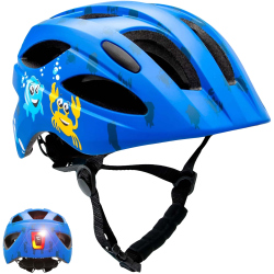 CRAZY SAFETY Cool Sea Fahrradhelm Kinder 0136 - blue M (54-58 cm)