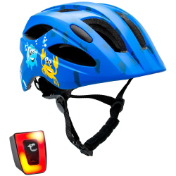 CRAZY SAFETY Cool Sea Fahrradhelm Kinder 0136 - blue M (54-58 cm)