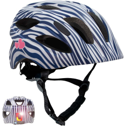 CRAZY SAFETY Cool Stribes Fahrradhelm Kinder 1097 - mole M (54-58 cm)