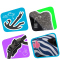 CRAZY SAFETY Cool Stribes Fahrradhelm Kinder 1097 - mole M (54-58 cm)