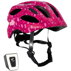 CRAZY SAFETY Cool Spots Fahrradhelm Kinder 0156 - pink M (54-58 cm)
