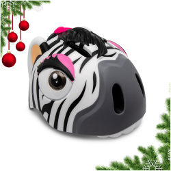 CRAZY SAFETY Zebra Fahrradhelm Kinder