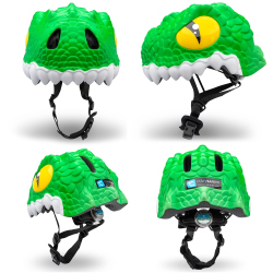 CRAZY SAFETY Crocodile Fahrradhelm Kinder