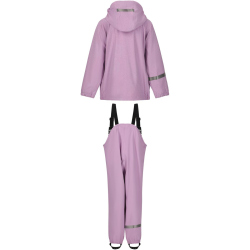 ZigZag Roze Printed PU Regenjacke + Regenhose Set Kinder