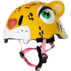 CRAZY SAFETY Leopard Fahrradhelm Kinder