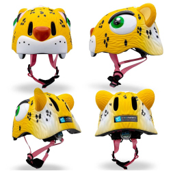 CRAZY SAFETY Leopard Fahrradhelm Kinder