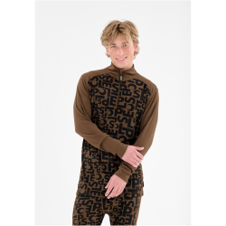 SLOPE Rei Printed 1/2-Zip Ski Langarmshirt Herren