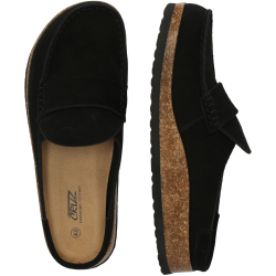 Cruz Emilio Leder Moc Toe Kork Clogs Herren 1001 - black 42