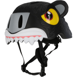 CRAZY SAFETY Panther Fahrradhelm Kinder 1001 - black S...