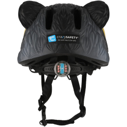 CRAZY SAFETY Panther Fahrradhelm Kinder 1001 - black S...