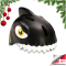 CRAZY SAFETY Shark Fahrradhelm Kinder 1001 - black S (49-55 cm)