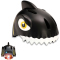 CRAZY SAFETY Shark Fahrradhelm Kinder 1001 - black S (49-55 cm)
