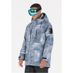 SLOPE Kenai Allover Print Skijacke Herren 1001 - black S