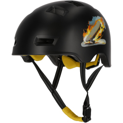 CRAZY SAFETY Rampage Skateboard Fahrradhelm 0162 - black...