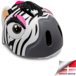 CRAZY SAFETY Zebra Fahrradhelm Kinder 2001 - black/white S (49-55 cm)