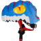 CRAZY SAFETY Dino Fahrradhelm Kinder 0136 - blue S (49-55 cm)