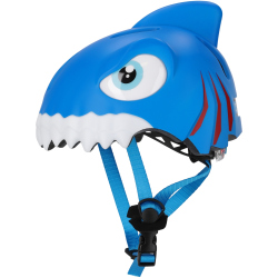 CRAZY SAFETY Shark Fahrradhelm Kinder 0136 - blue S...