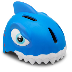 CRAZY SAFETY Shark Fahrradhelm Kinder 0136 - blue S...