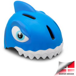 CRAZY SAFETY Shark Fahrradhelm Kinder 0136 - blue S (49-55 cm)