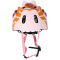 CRAZY SAFETY Giraffe Fahrradhelm Kinder 131 - brown S (49-55 cm)