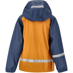 ZigZag Gilbo PU Regenjacke + Regenhose Set Kinder 5101 - buckthorn brown 3 (98/104)