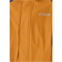 ZigZag Gilbo PU Regenjacke + Regenhose Set Kinder 5101 - buckthorn brown 3 (98/104)