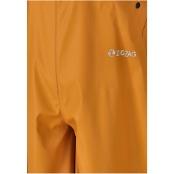 ZigZag Gilbo PU Regenjacke + Regenhose Set Kinder 5101 - buckthorn brown 4 (104/110)